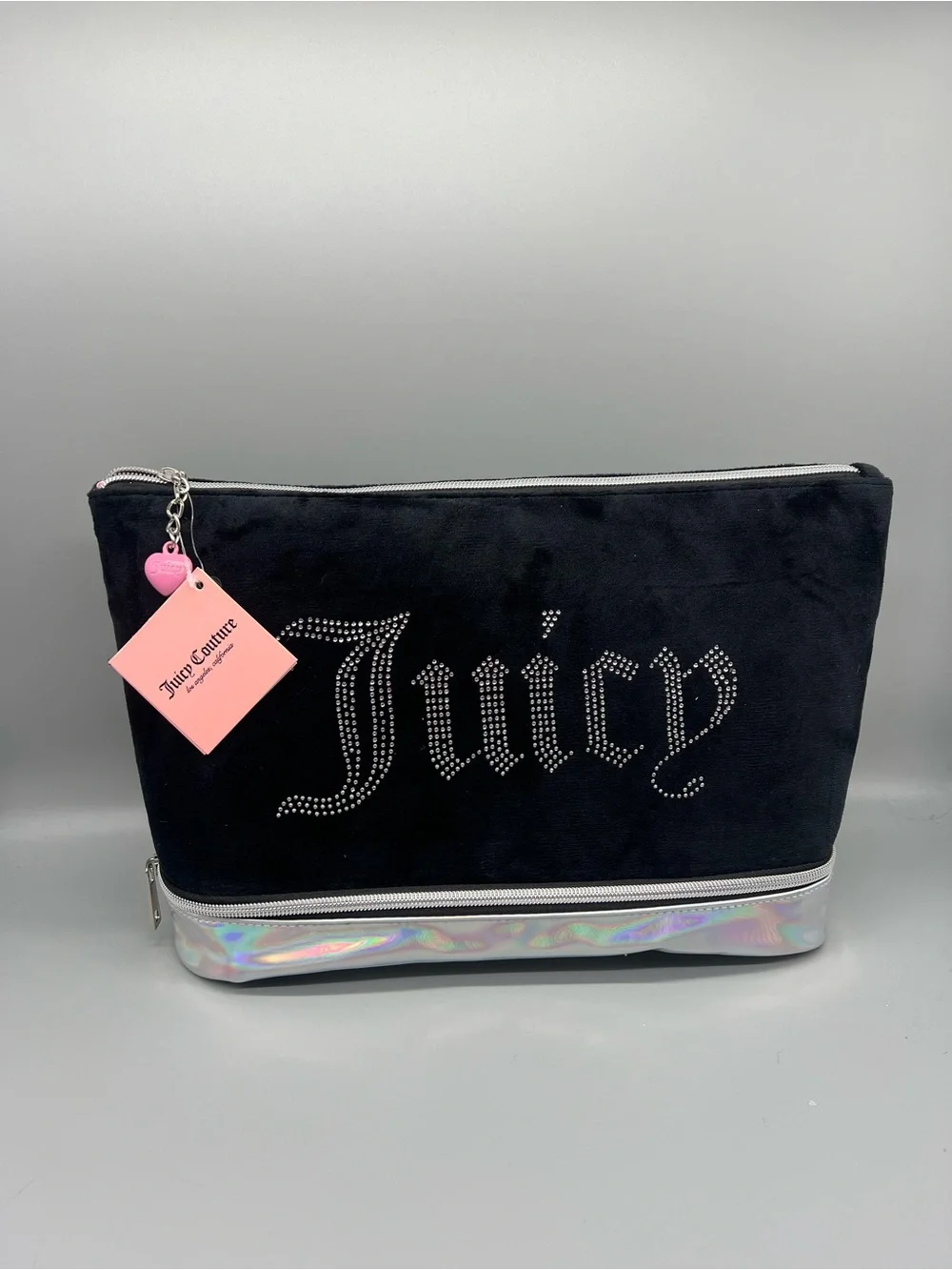 Juicy couture velour cosmetics bag